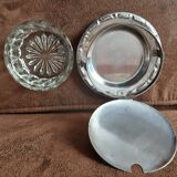 Vintage metal sugar bowl