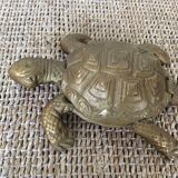Golden metal turtle
