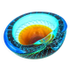 Murano pocket bowl "Sommerso Bullicante" – Galliano Ferro