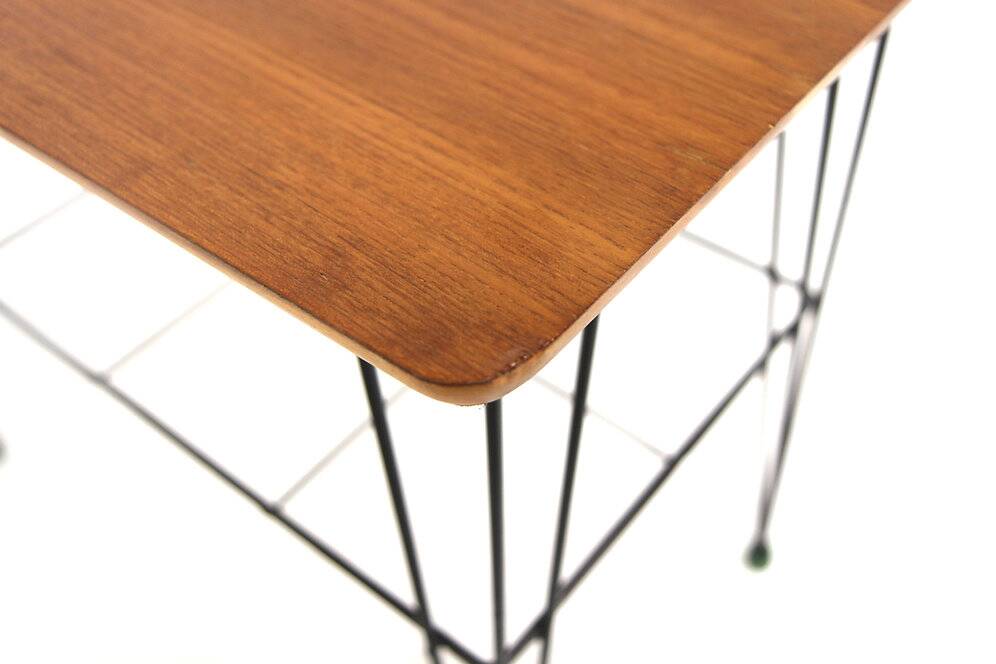 "Stringbord" teak side table, Sweden, 1950