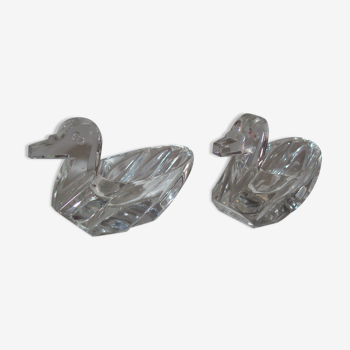 Crystal salterons in the shape of a duck