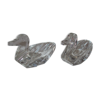 Crystal salterons in the shape of a duck