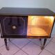 Meuble bar lumineux, corpus en bois laqué 1960/1970