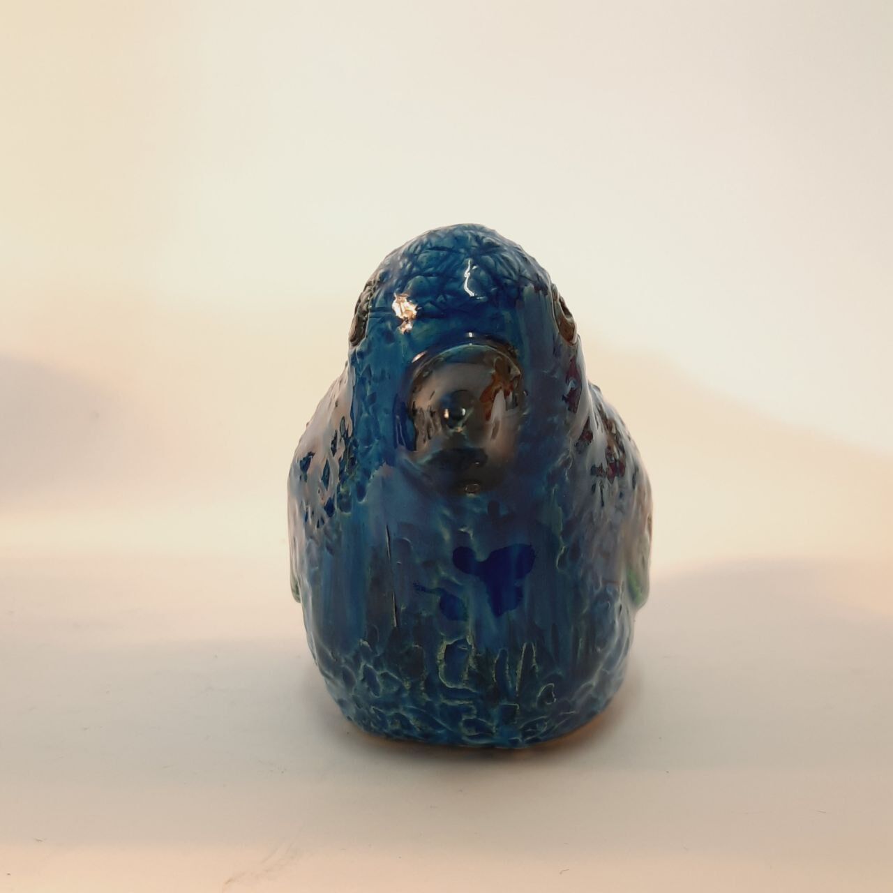 Bird statue, Aldo Londi for Bitossi, Rimini blue series