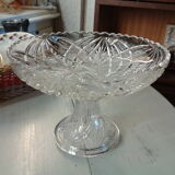 Cup on foot cut glass