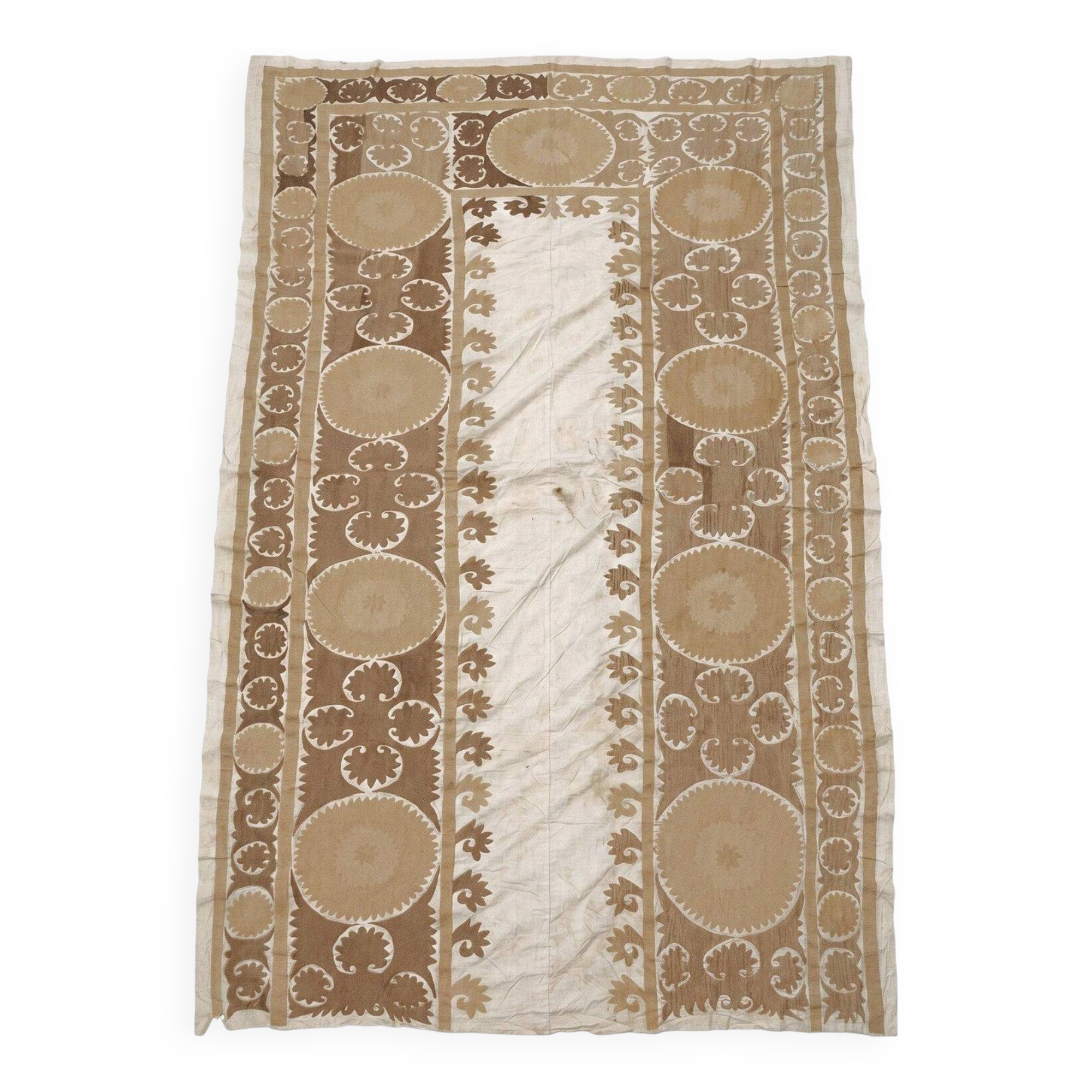 Vintage hand-embroidered tablecloth 154x269 cm