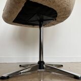 Egg chair beige mid-century