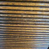 Solid oak double curtain filing cabinet