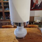 Vintage 1970s White Opaline Lamp