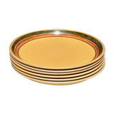 Set of 6 flat plates