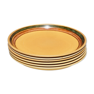 Set of 6 flat plates