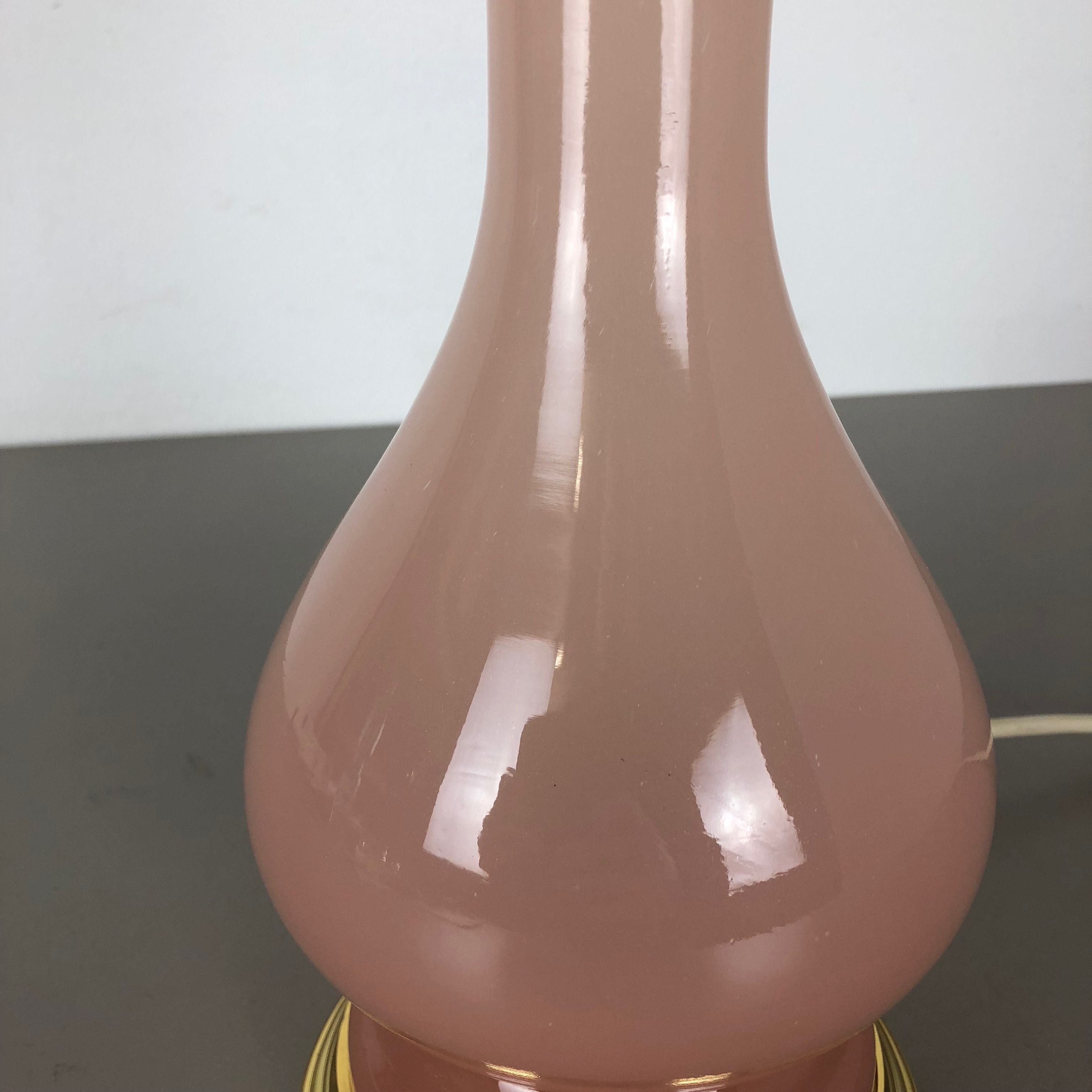 Murano glass "rose" table desk light Cenedese Vetri 1960s