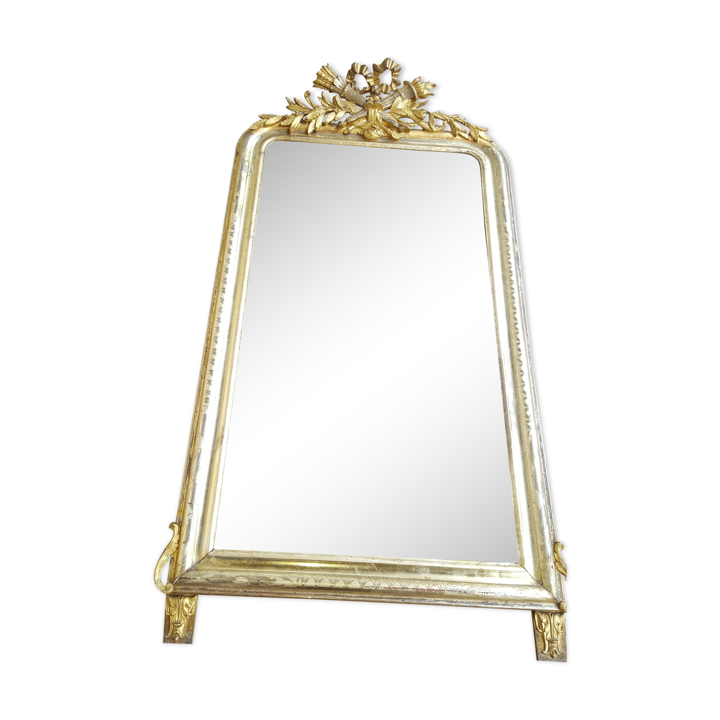 Miroir style Louis XV fin XIX em début XX em 82x150cm
