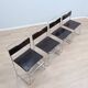 Ensemble de 4 chaises Giovanni Carini "Libellula" pour Planula, Italie, années 1970.