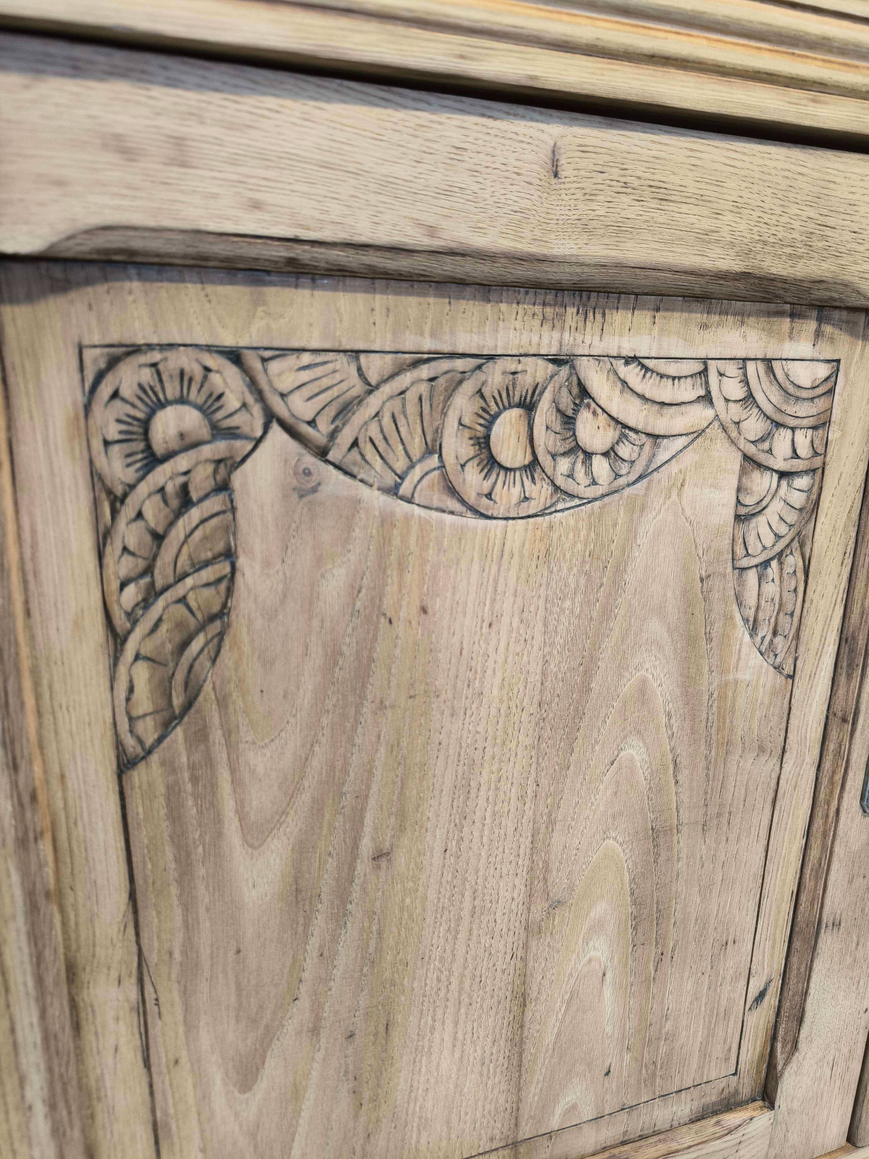 Vintage Art Deco wooden Parisian buffet.