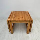 1960s Vintage ‘Fureka’ Pine Drop-Leaf Dining Table by Edvin Helseth for Sta