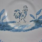 Old service 3 Plates of Charolles rooster