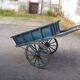 Old blue patina cart