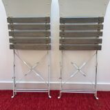 Lot of 2 old garden chairs