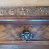 Louis Majorelle Art Nouveau bed + 2 bedside tables