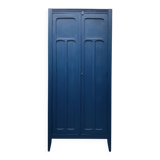 1940s Parisian blue paneled wardrobe