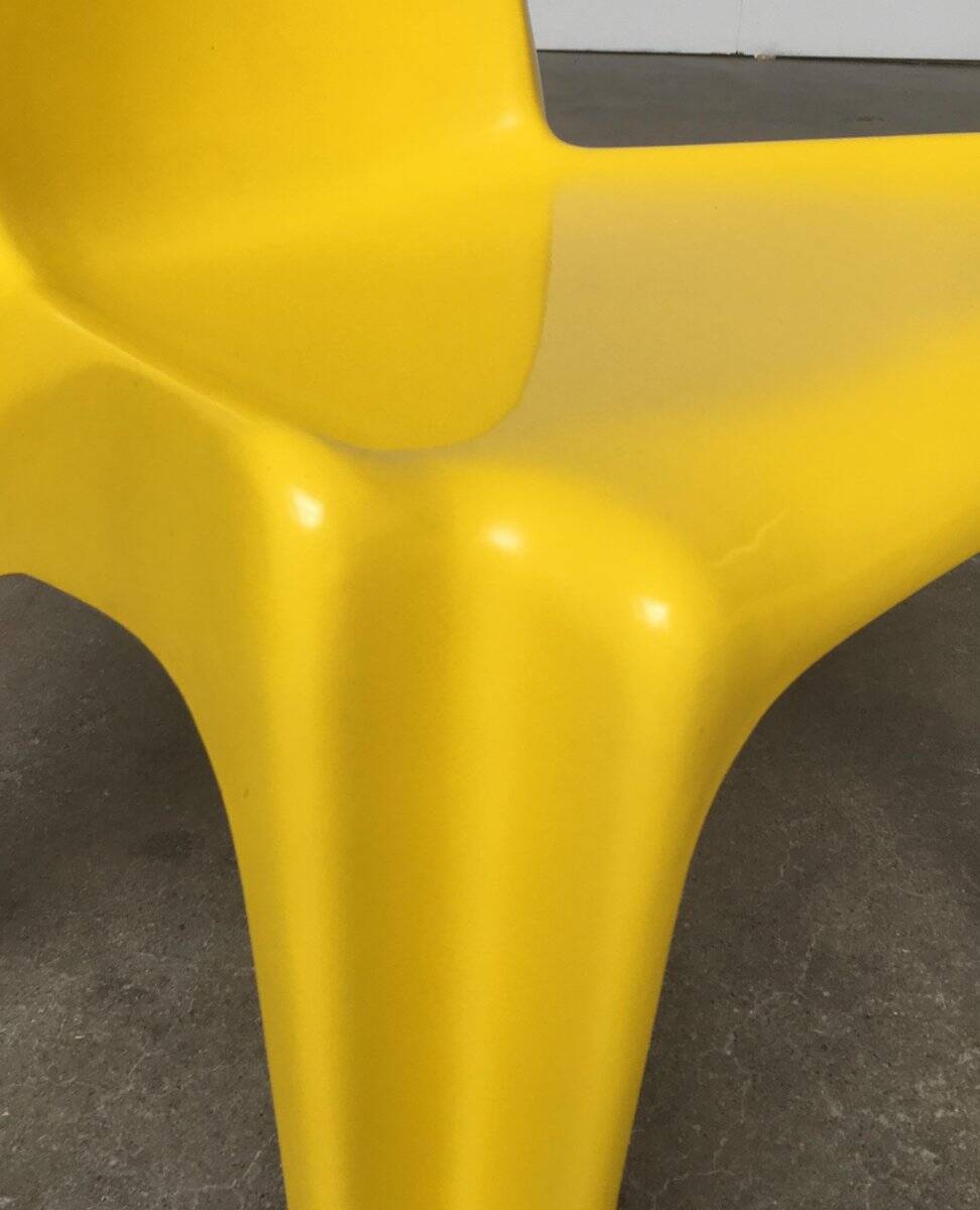 Set of stackable plastic chairs BA 1171 by Helmut Bätzner for Bofinger, 1960s.