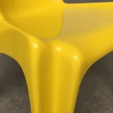 Set of stackable plastic chairs BA 1171 by Helmut Bätzner for Bofinger, 1960s.