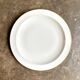 Round dish A. Vignaud in white and gold Limoges porcelain