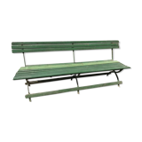 1900 green folding garden bench