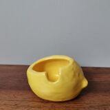 Vintage lemon-shaped slip ashtray