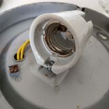 Pair of molded glass ceiling lamp