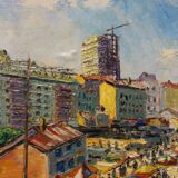 “flea market” painting, Paris