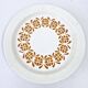 Old Hollow Dish Art Deco Sarreguemines Earthenware Decor Orange Flowers D 28cm