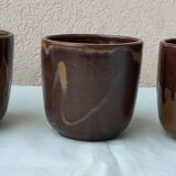 6 stoneware Breugnot cups
