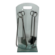 Fire Design Necessity with Tempered Glass and Chrome Tools