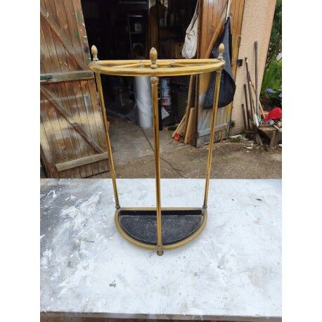 Umbrella stand 1900 brass and iron