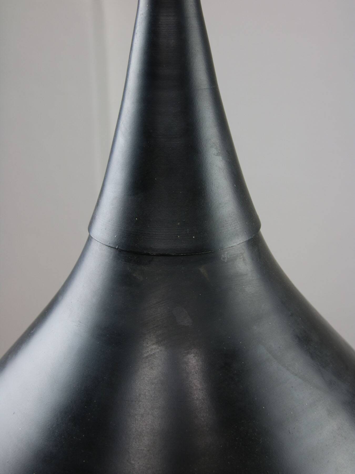 Vintage Italian Black Metal Pendant Lamp