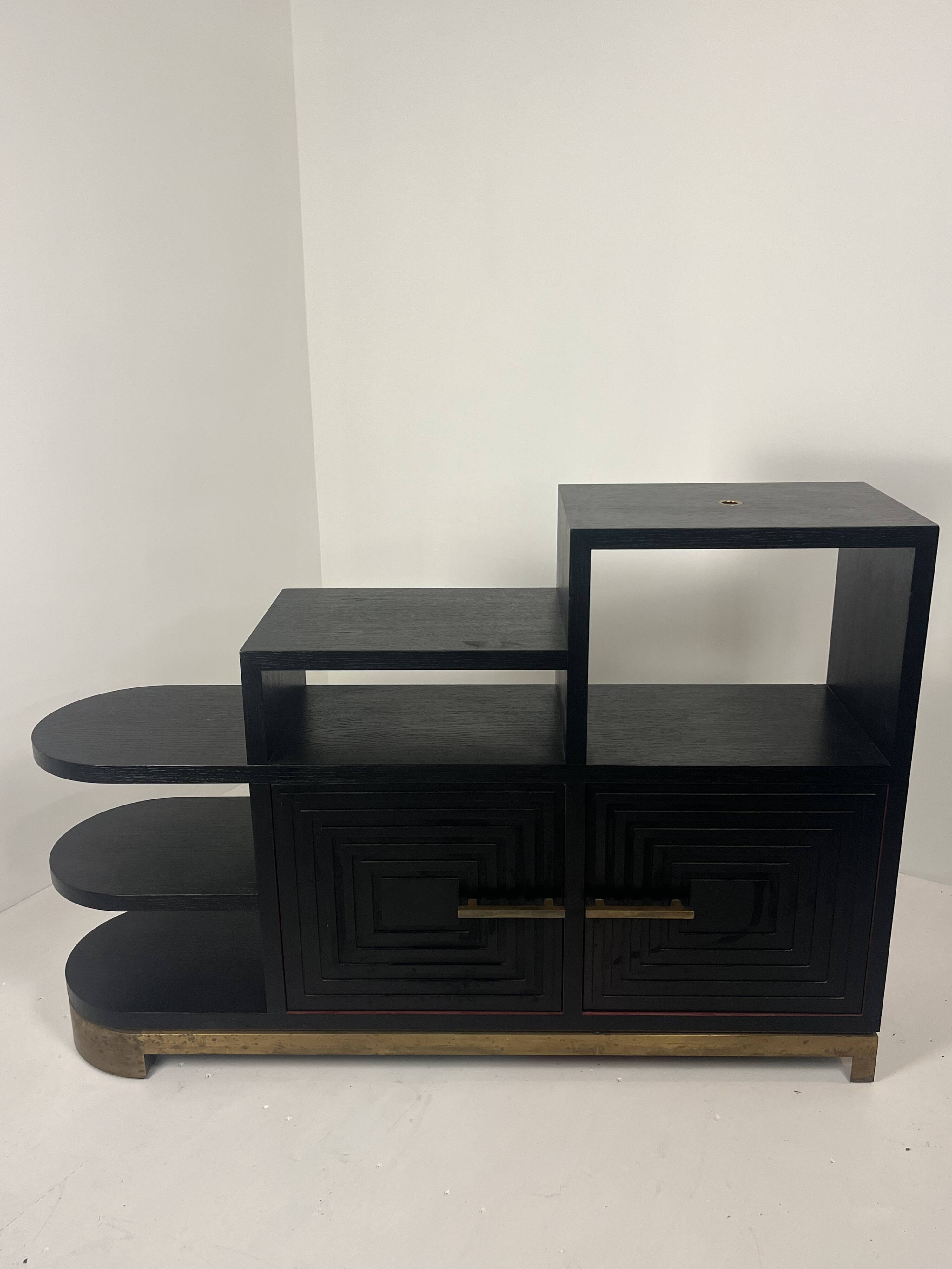 Meuble buffet asymétrique des années 1990