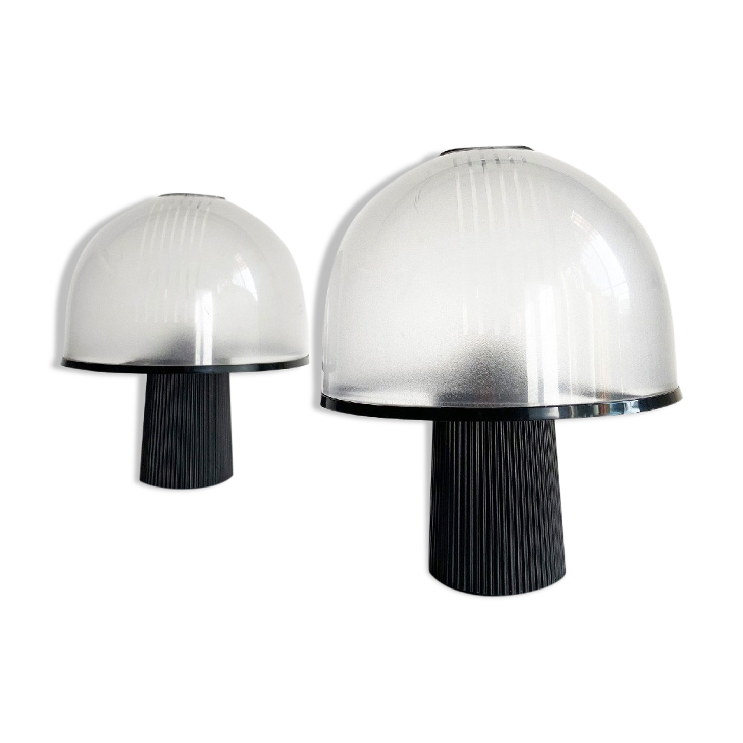 Paire de lampes champignon Molin. Italie, années 70