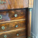 Empire commode from the 19th century in flame mahogany – Original intact black marble