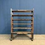 Old wooden shelf from a shoemaker.