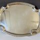 Silver metal serving tray