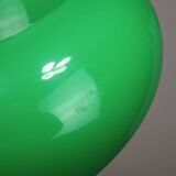 Vintage Green Italian Pool Table Lamp in Brass and Plastic