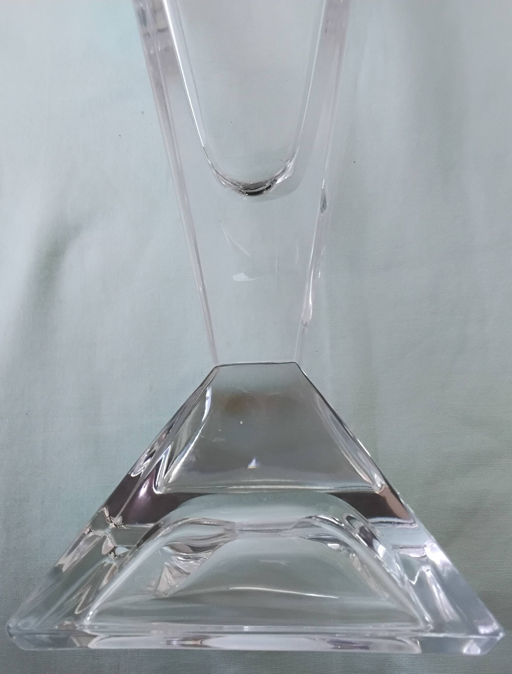 Designer crystal vase