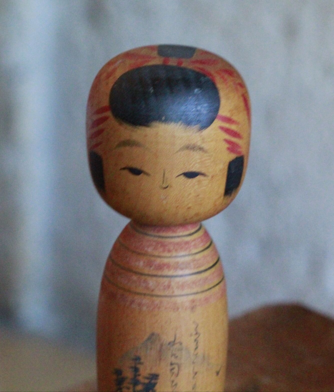 Old wooden kokeshi