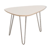 Coffee table classic format light gray laminate (95x63cm)