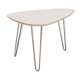 Coffee table classic format light gray laminate (95x63cm)