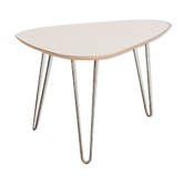 Table basse format classique stratifié gris clair (95x63cm)
