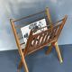 Vintage folding magazine rack by Cees Braakman