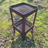 rattan high table